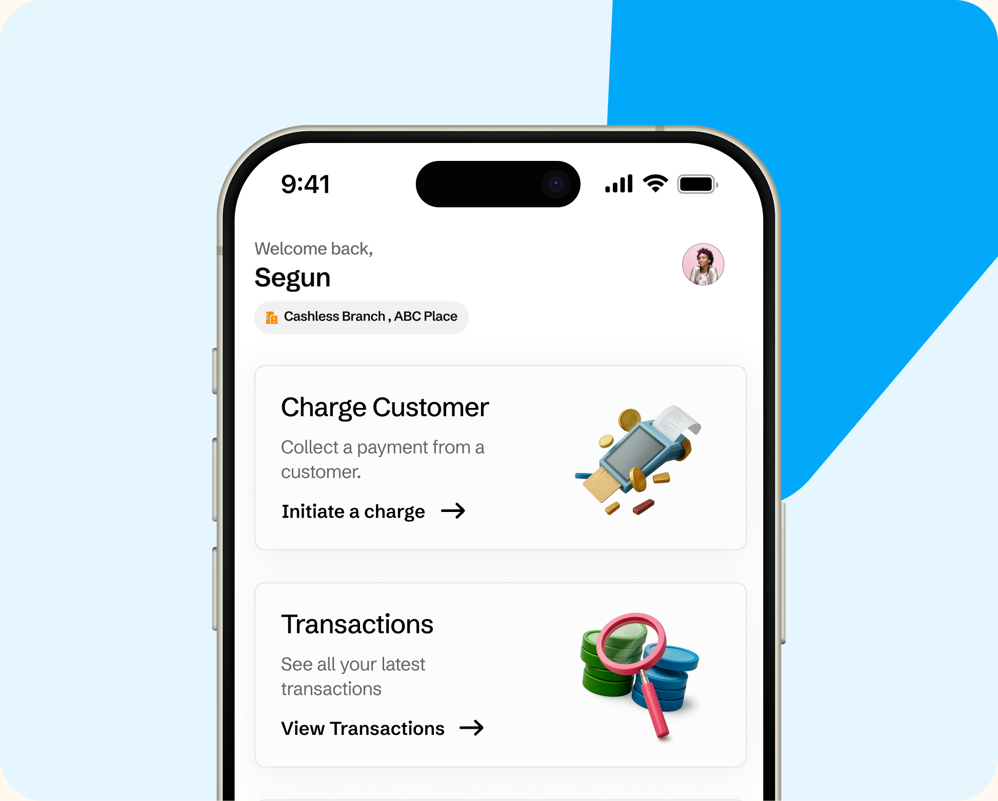 Start transacting
